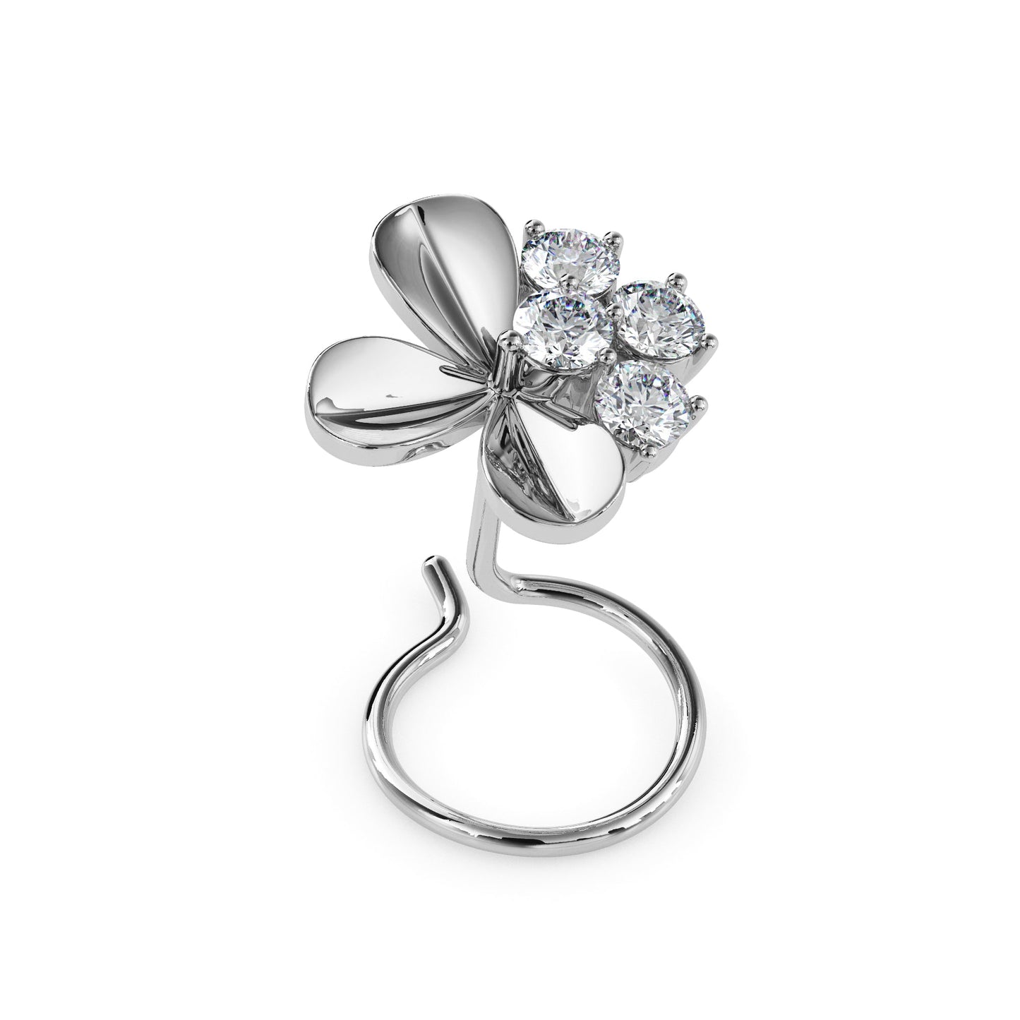 18k white gold image 4 - image 4
