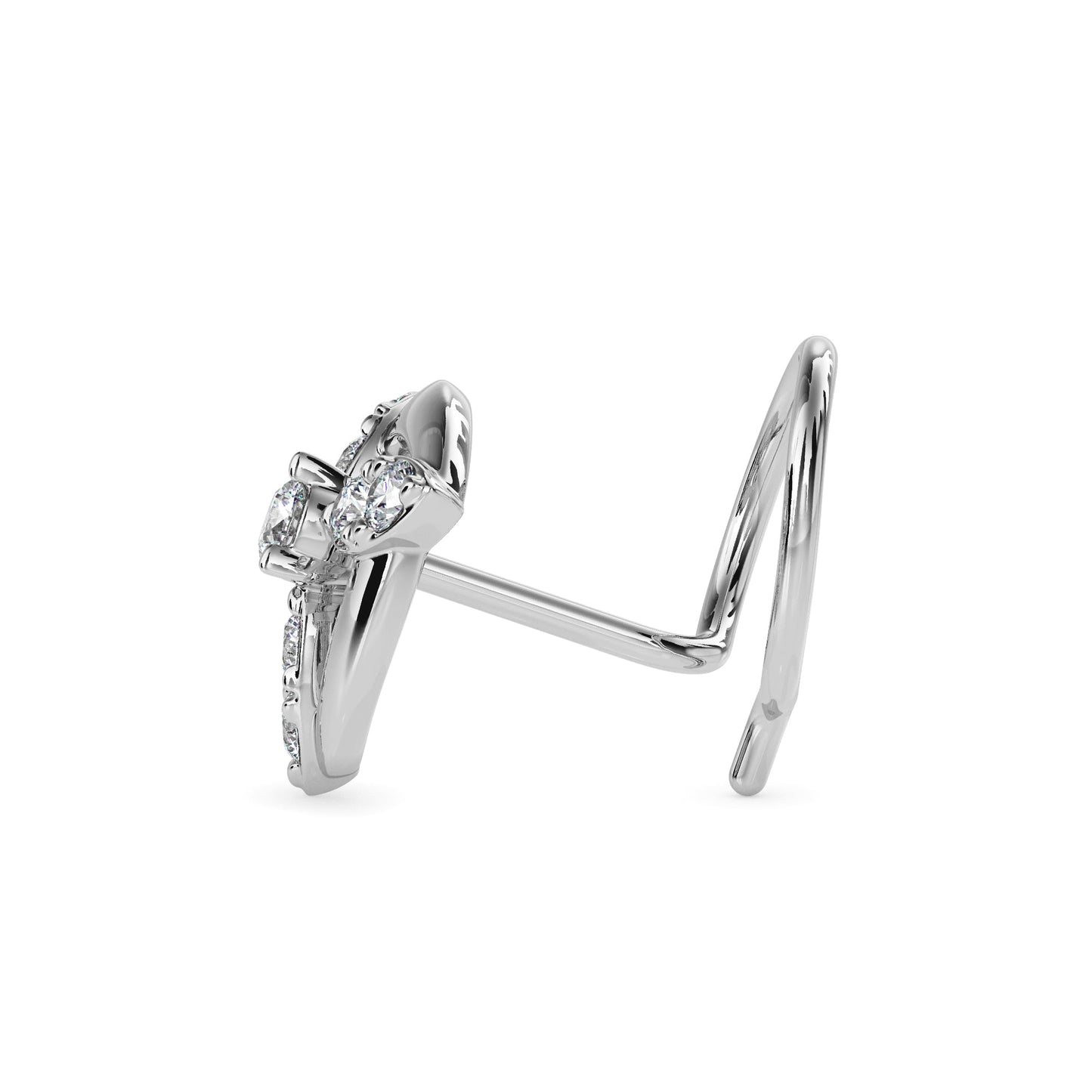 14k white gold image 3 - image 3