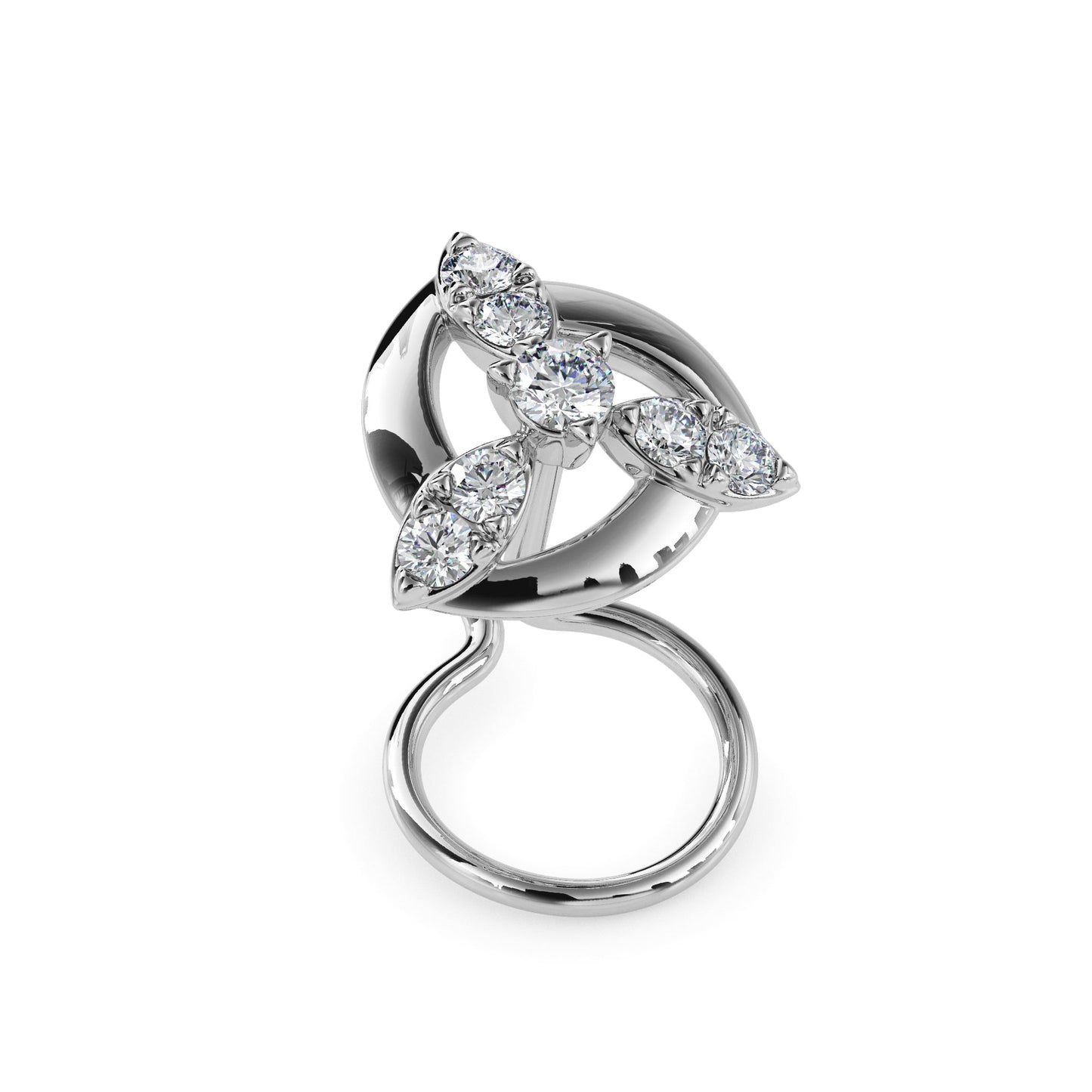 14k white gold image 4 - image 4