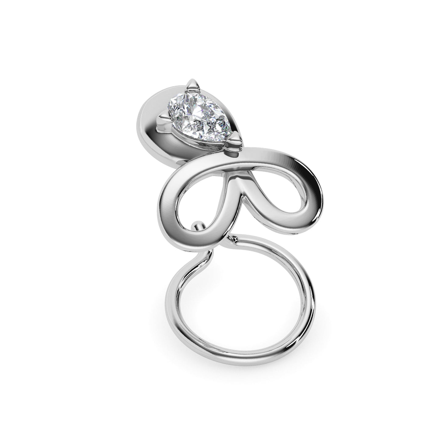 18k white gold image 4 - image 4