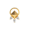 3 Round Diamond Pyramid Motif Nosepin