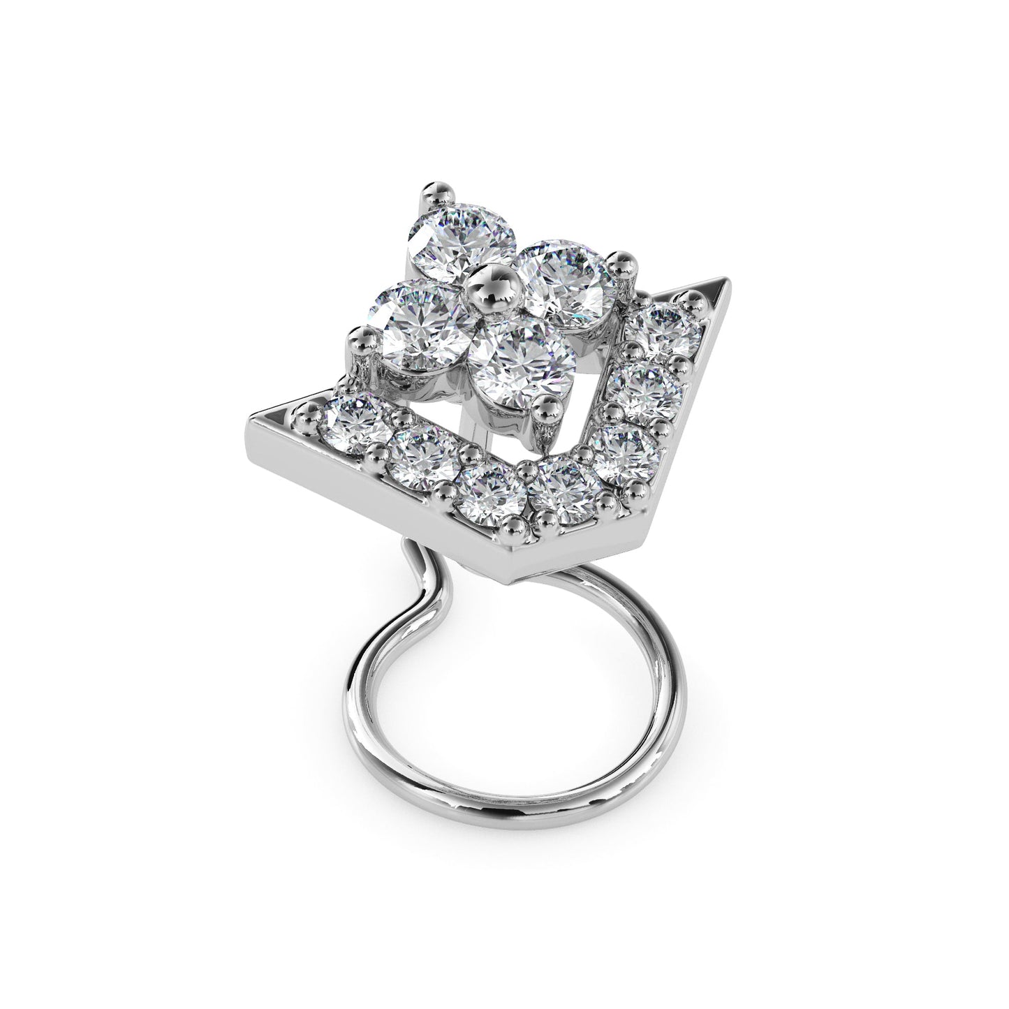 18k white gold image 4 - image 4