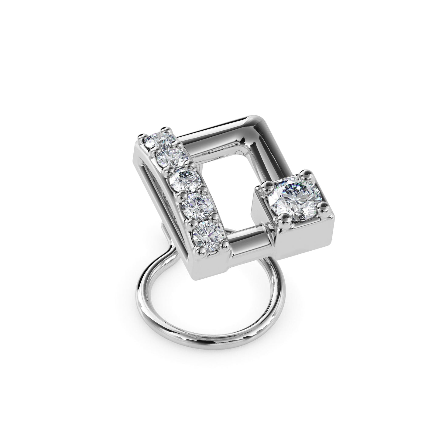 18k white gold image 4 - image 4