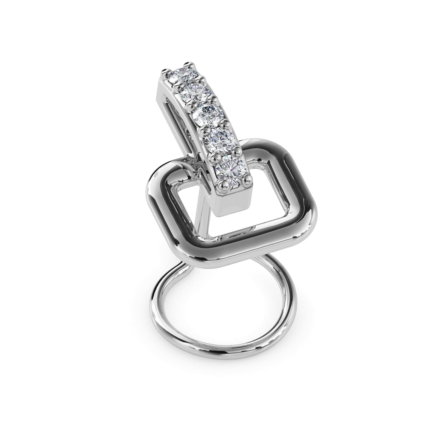 14k white gold image 4 - image 4