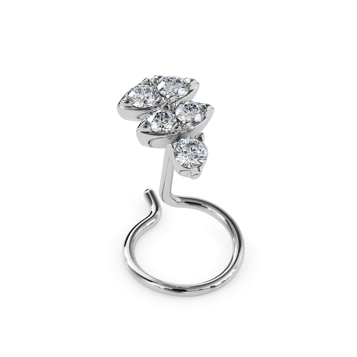 14k white gold image 4 - image 4