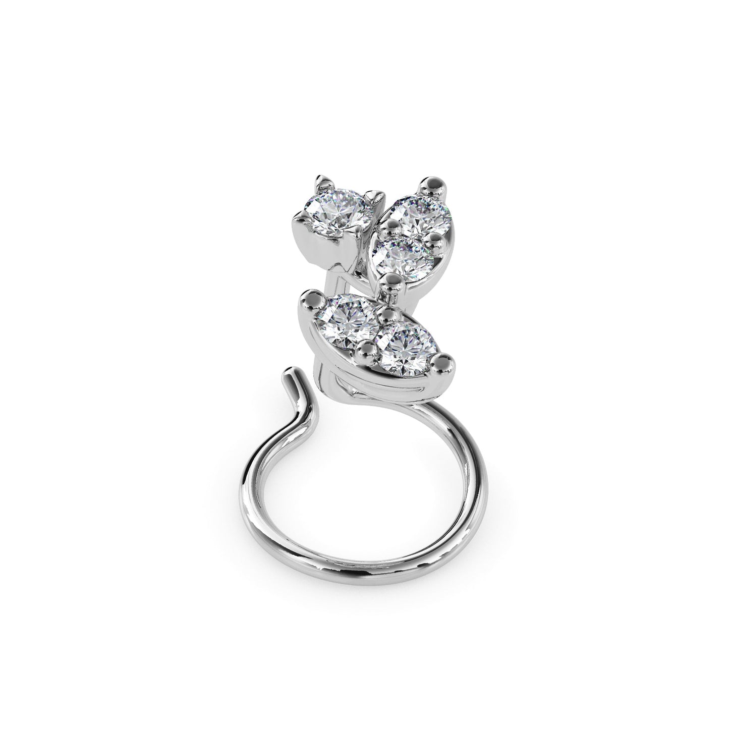 18k white gold image 4 - image 4