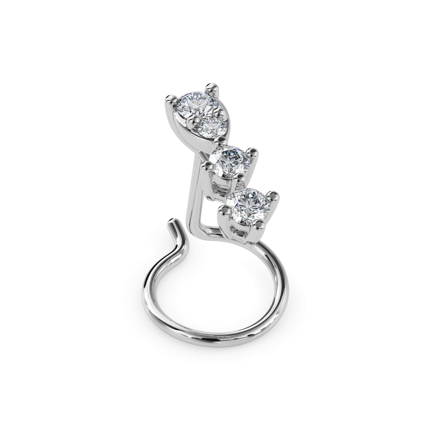 18k white gold image 4 - image 4