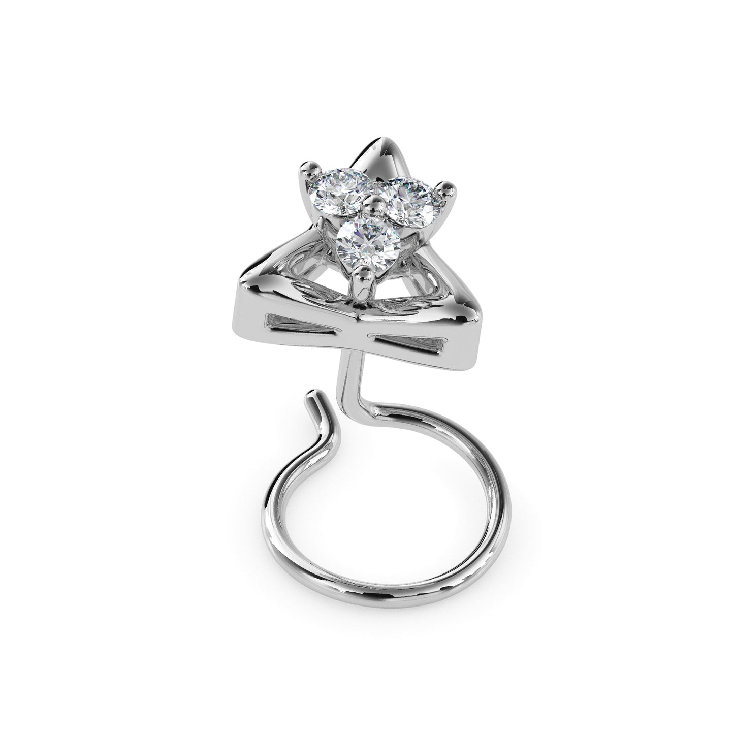 14k white gold image 4 - image 4