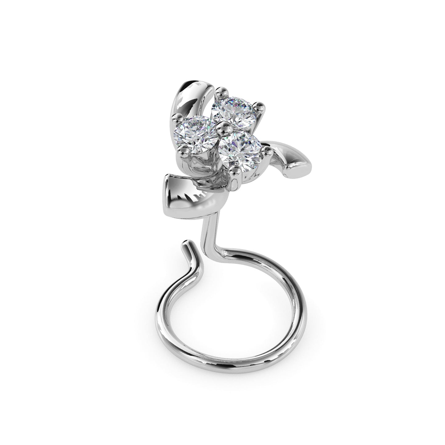 14k white gold image 4 - image 4
