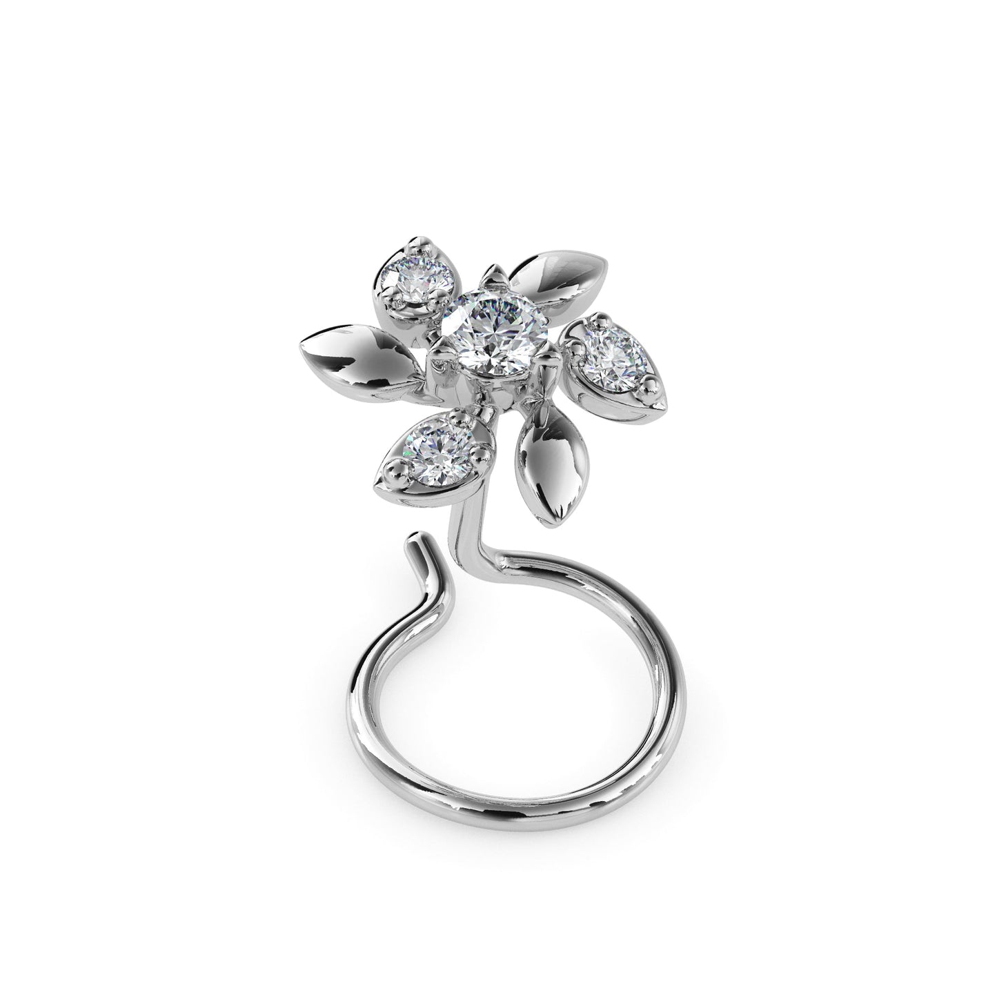 18k white gold image 4 - image 4