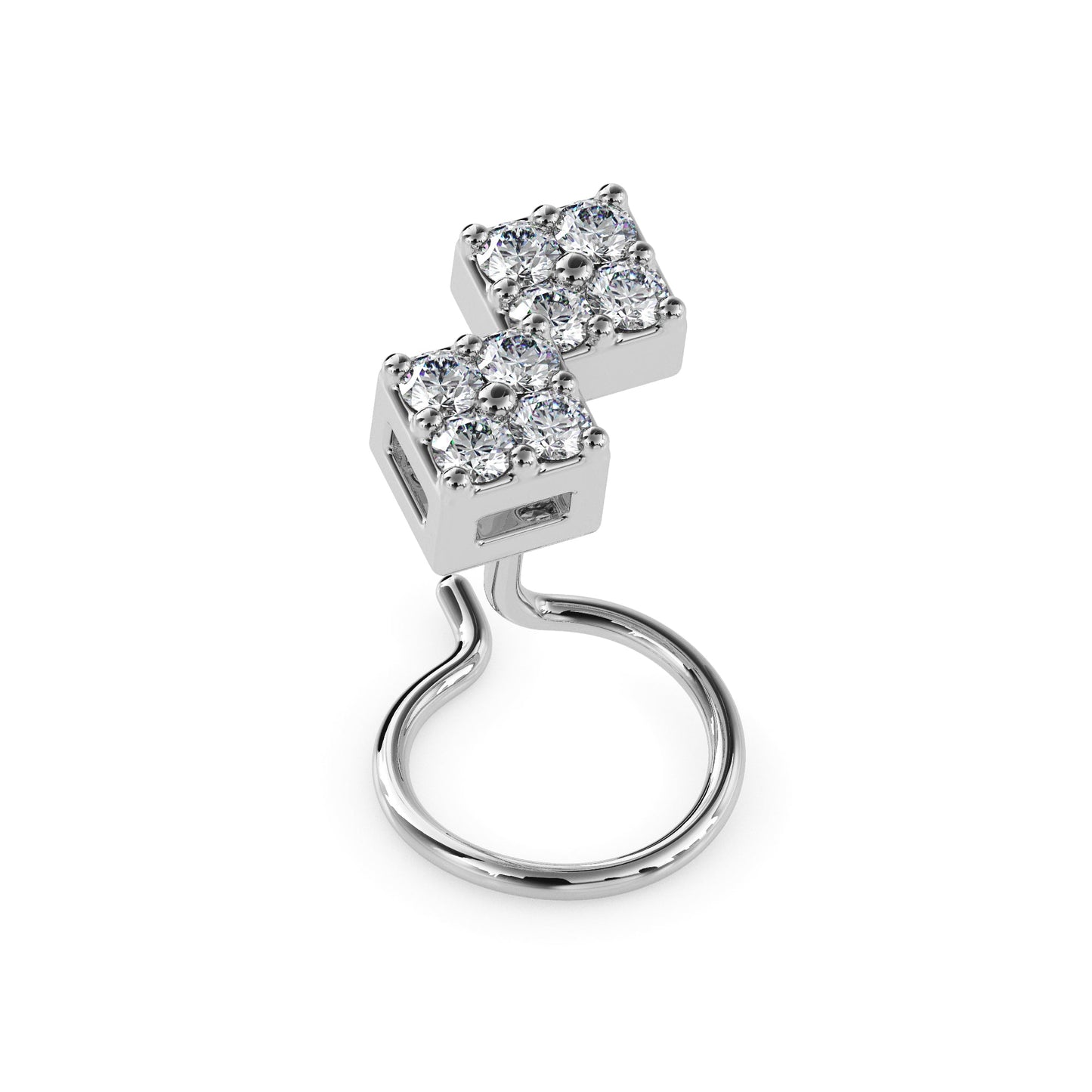 18k white gold image 4 - image 4