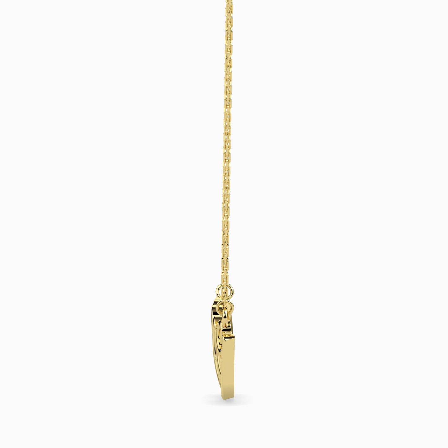heart script love pendant with small round pendants