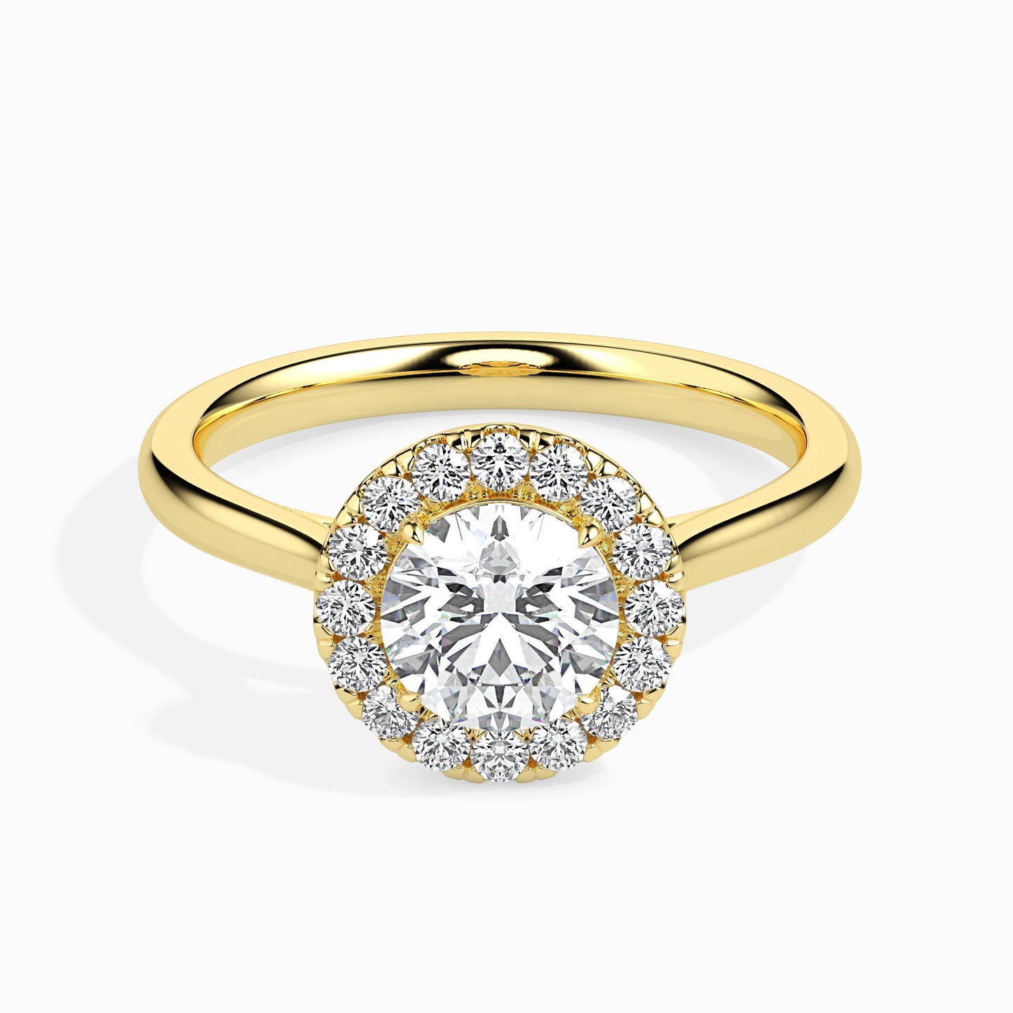 forever's crown round diamond engagement ring