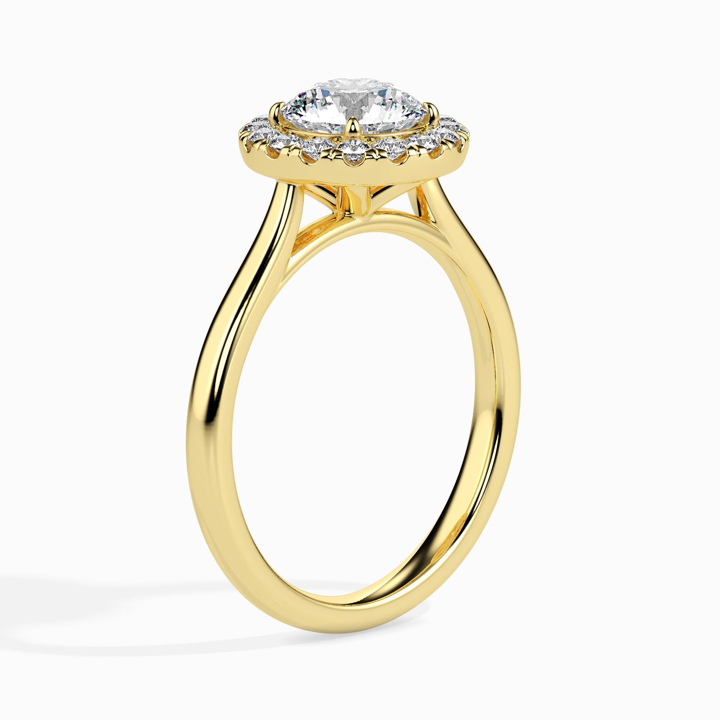 forever's crown round diamond engagement ring