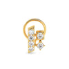 Dual Radiance Gold Nosepin With Round Diamonds