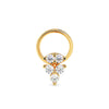 Timeless Beauty of 5 Round Diamond Gold Nosepin